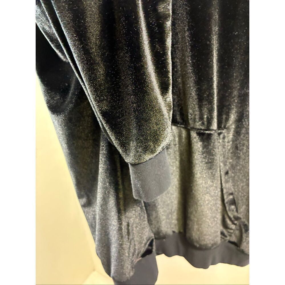 Aviator Nation Classic Velvet Relaxed Pullover Hoodie in Black Size L - Picture 8 of 11